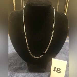Silver Curb Link Necklace